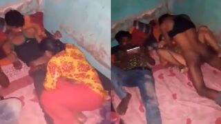 Desi randi ka group sex mms