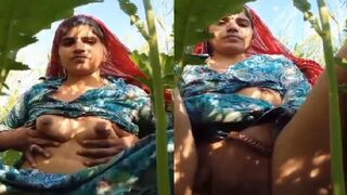Sarso k khet mai  boobs or chut dikhaati beautiful village bhabhi