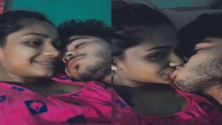 Young college lover ka kissing romance