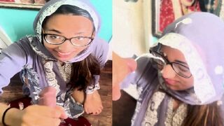 Muslim girl ka handjob or facial video