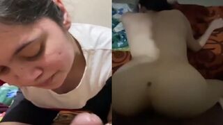 Young college girl ka blowjob or doogy style sex