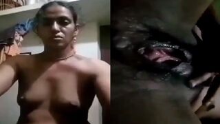 Tamil bhabhi nai dikhaai apni gili chut