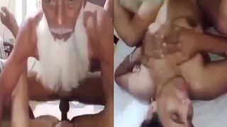 Muslim budhe or young aunty k bich ki hard chudai