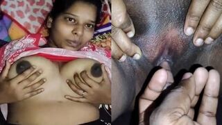 Bade boobs wali sexy bhabhi ki chikni chut mai kiya ungli
