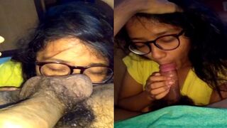 Chasmish girl ka rimjob or blowjob