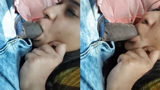 Car k andar college girl nai chusi boyfriend ka lund