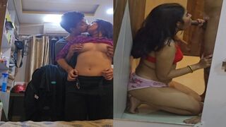 Young lover ka romance blowjob or hard chudai