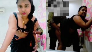 Saree mai sajke khade khade piche se chut mai lund leti bhahhi
