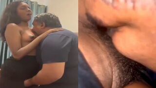 Budhe uncle nai jakwan ladki k boobs ko chus chaate chut