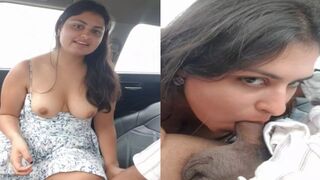 Car k andar boyfriend ka chota lund chusti ladki