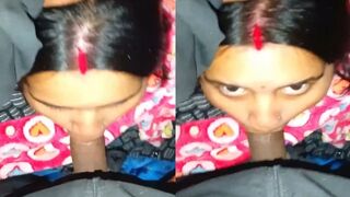 Pati k naam ka sindur laga aashiq ka lund chusi bhabhi nai