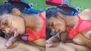 Cumshot k baad bhi apne boyfriend ko blowjob or balls sucking ka maja deti ladki