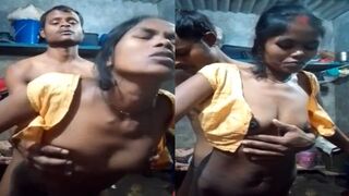 Beautiful slim village bhabhi khade khade chudi devar k sath