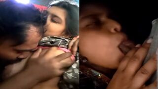 Beautiful desi college girl ka boobs sucking or lund sucking video