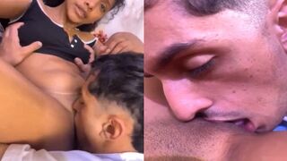 Girlfriend ki chikni chut ko maje se chata ladke nai
