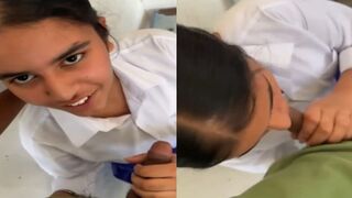 Sexy punjabi young college girl nai di boyfriend ko blowjob
