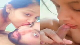 Chote lund wale ladke ko uski sexy girlfriend nai di deep blowjob ka maja