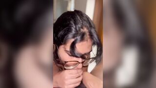 Beautiful chasmish horny girl ka blowjob or revers lund ride