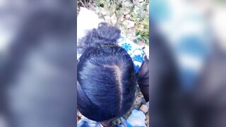 Mallu cute village girl ka outdoor blowjob or chut fingering