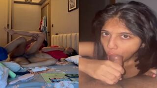 Horny slim girl ka hardcore sex or deep blowjob