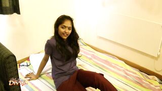 Sexy model nude video shoot on hotel bed part 3