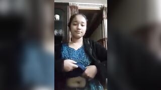 Village cute girl showing tits part 2